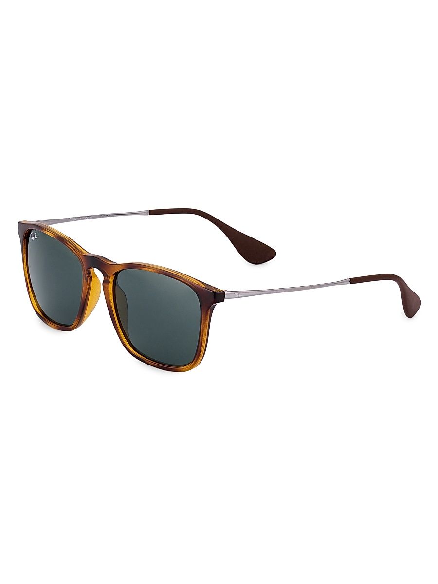 Women's RB4187554MM Square Sunglasses - Havana Silver