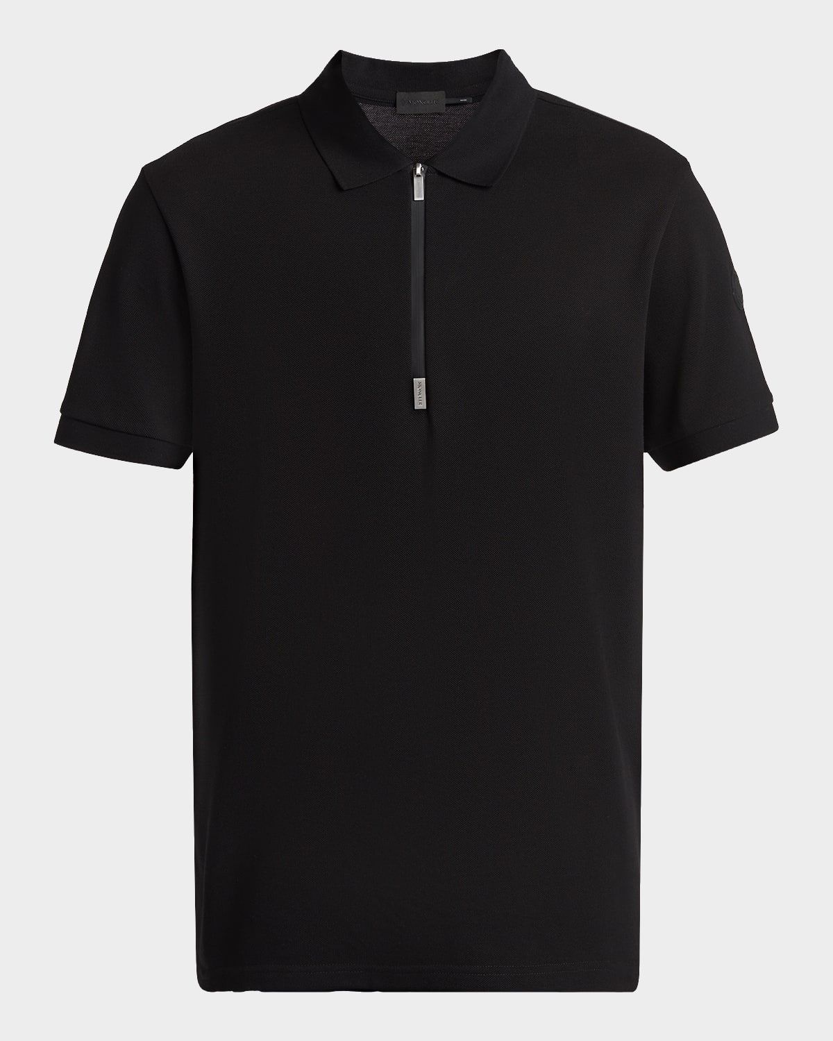Men & apos;s Logo Cotton Piquet Half-Zip Polo Shirt