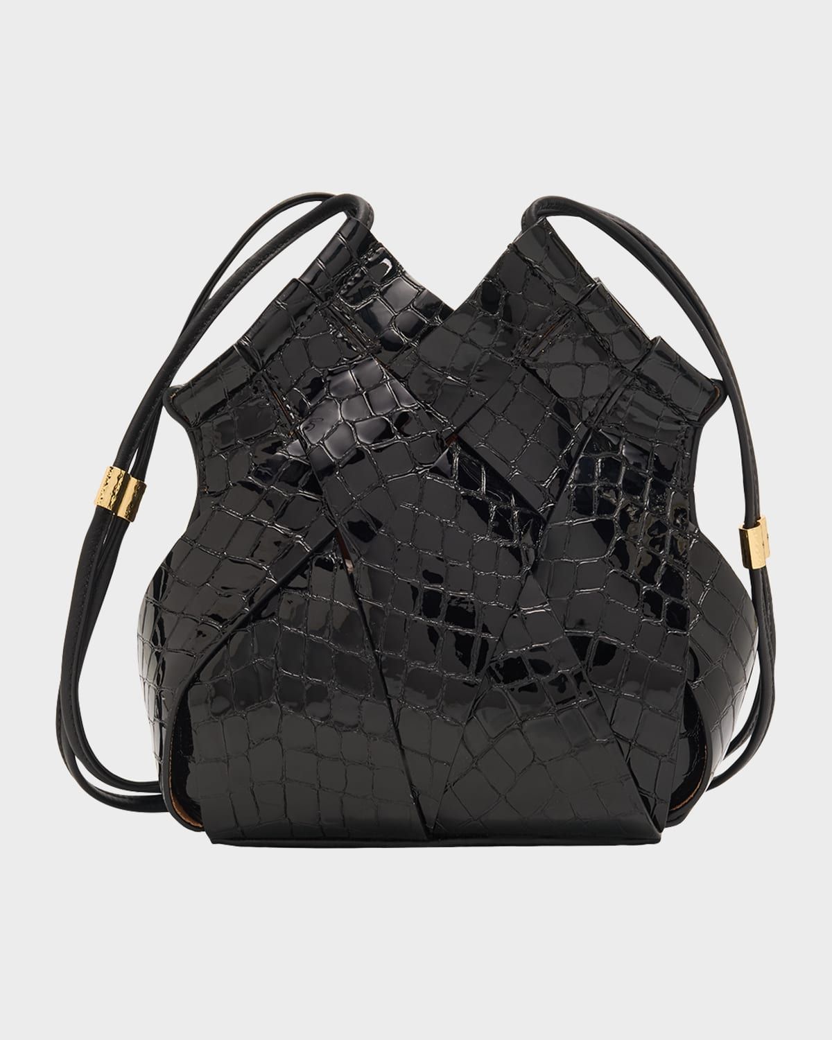 Charlotte Woven Leather Crossbody Bag