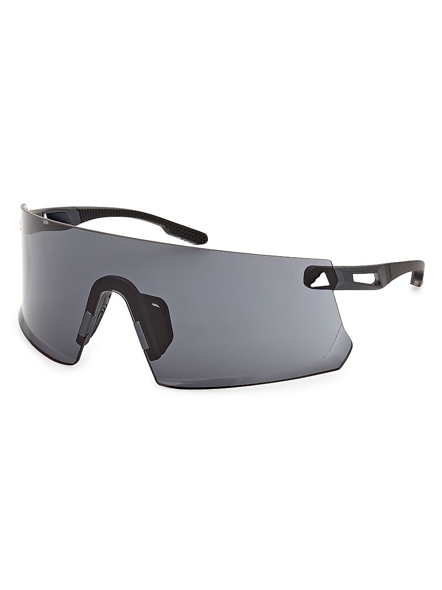 Men's Shield Sunglasses - Matte Black Smoke