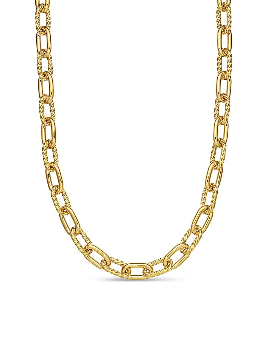 Women's DY Madison Chain Necklace In 18K Yellow Gold - Gold - Size 18.5