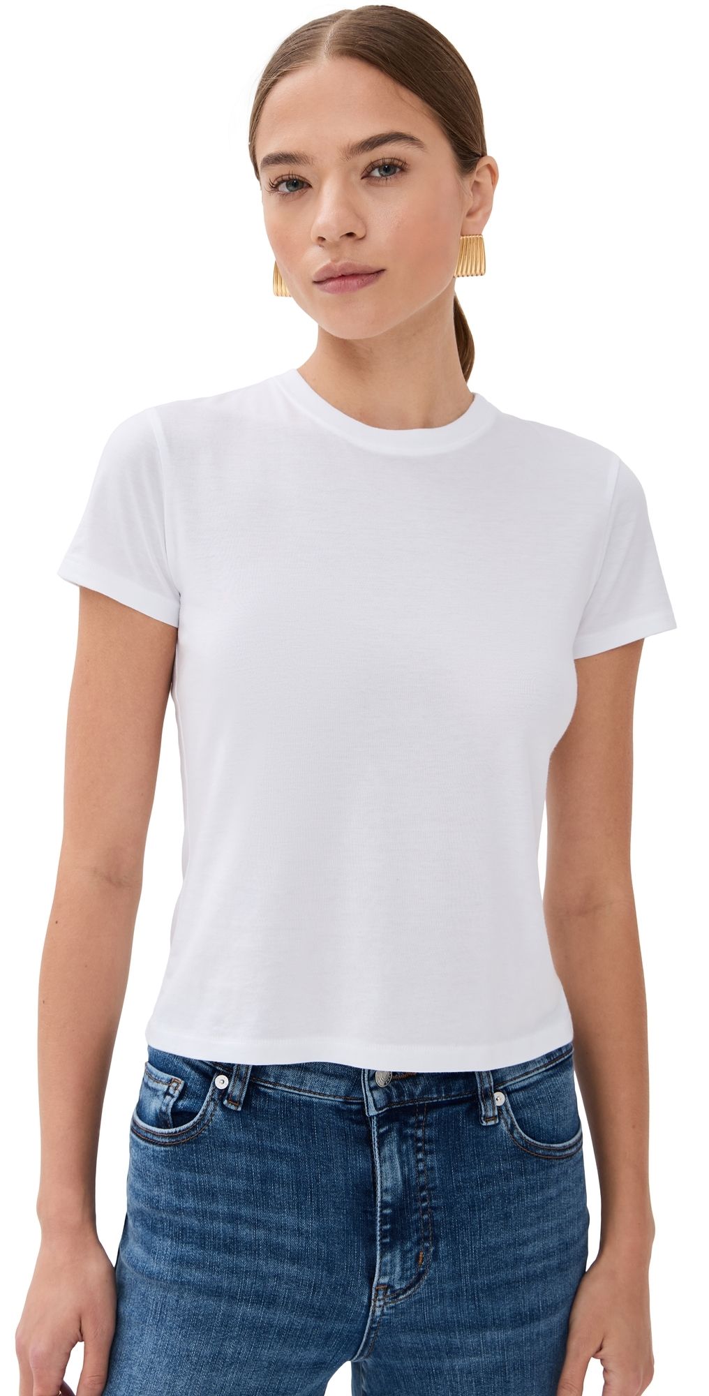 FRAME The Baby Tee White XL