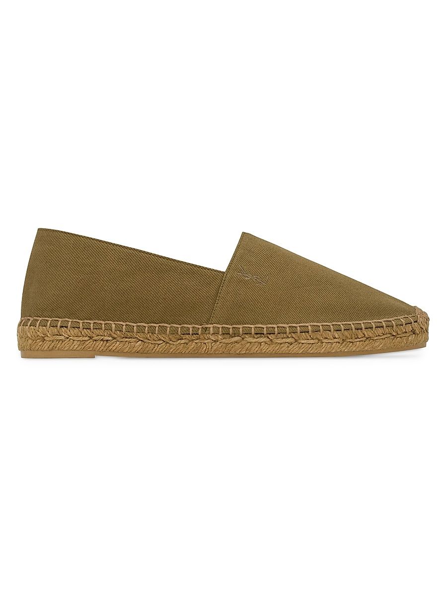 Men's Espadrilles in Cotton Gabardine - Cactus - Size 13