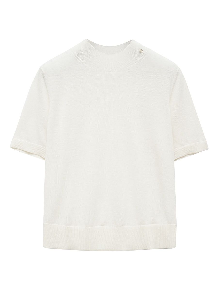 Women's Monique Wool-Cashmere Sweater - Ivory - Size Large