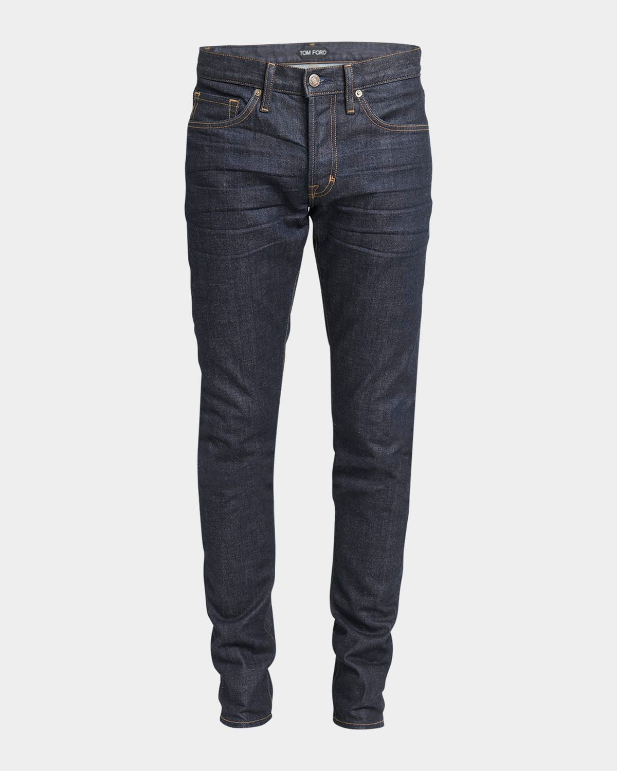 Men & apos;s Dark Wash Stretch Slim Fit Jeans