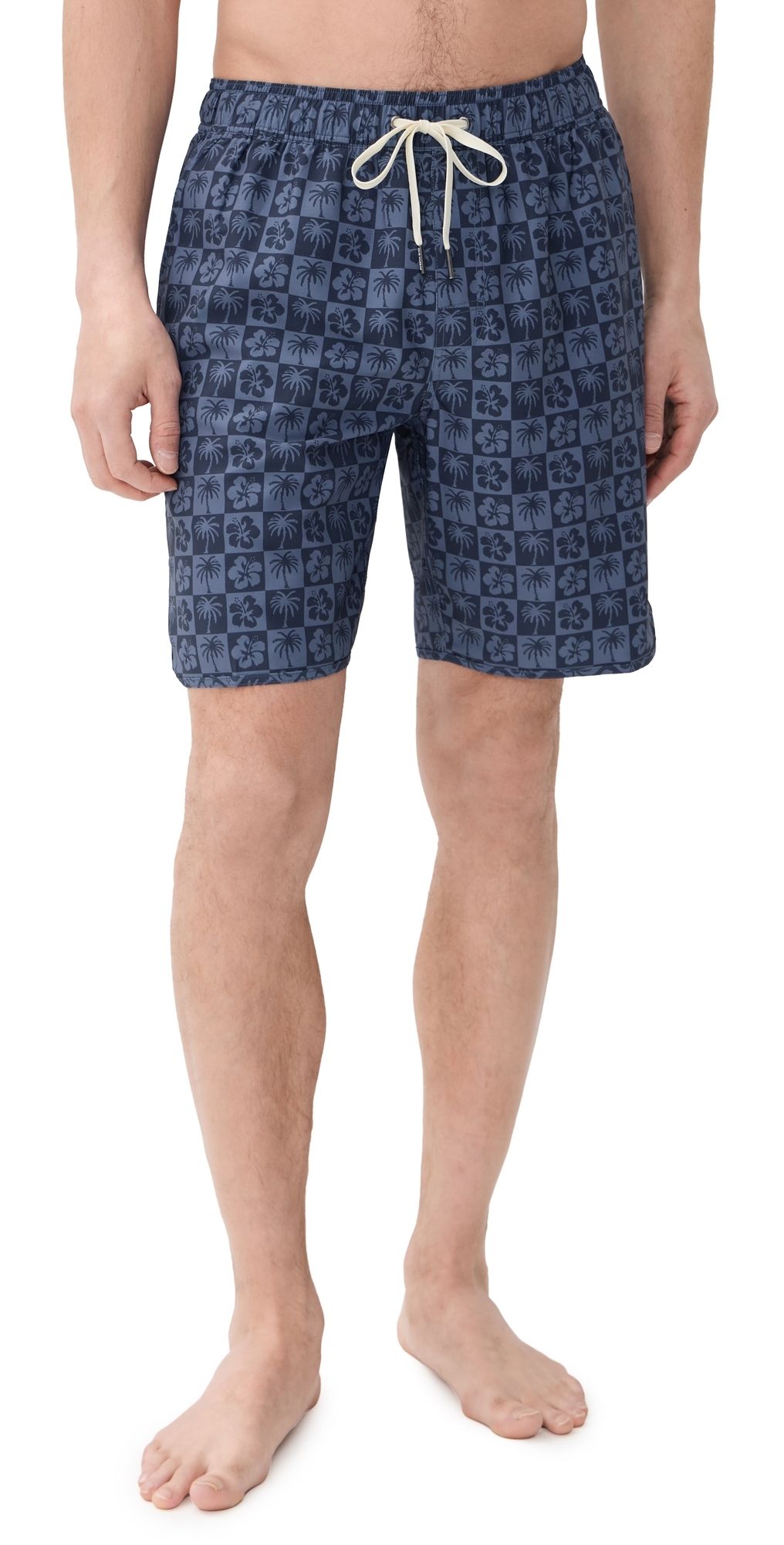 Fair Harbor The Anchor Swim 6 Trunks Navy Hibiscus L