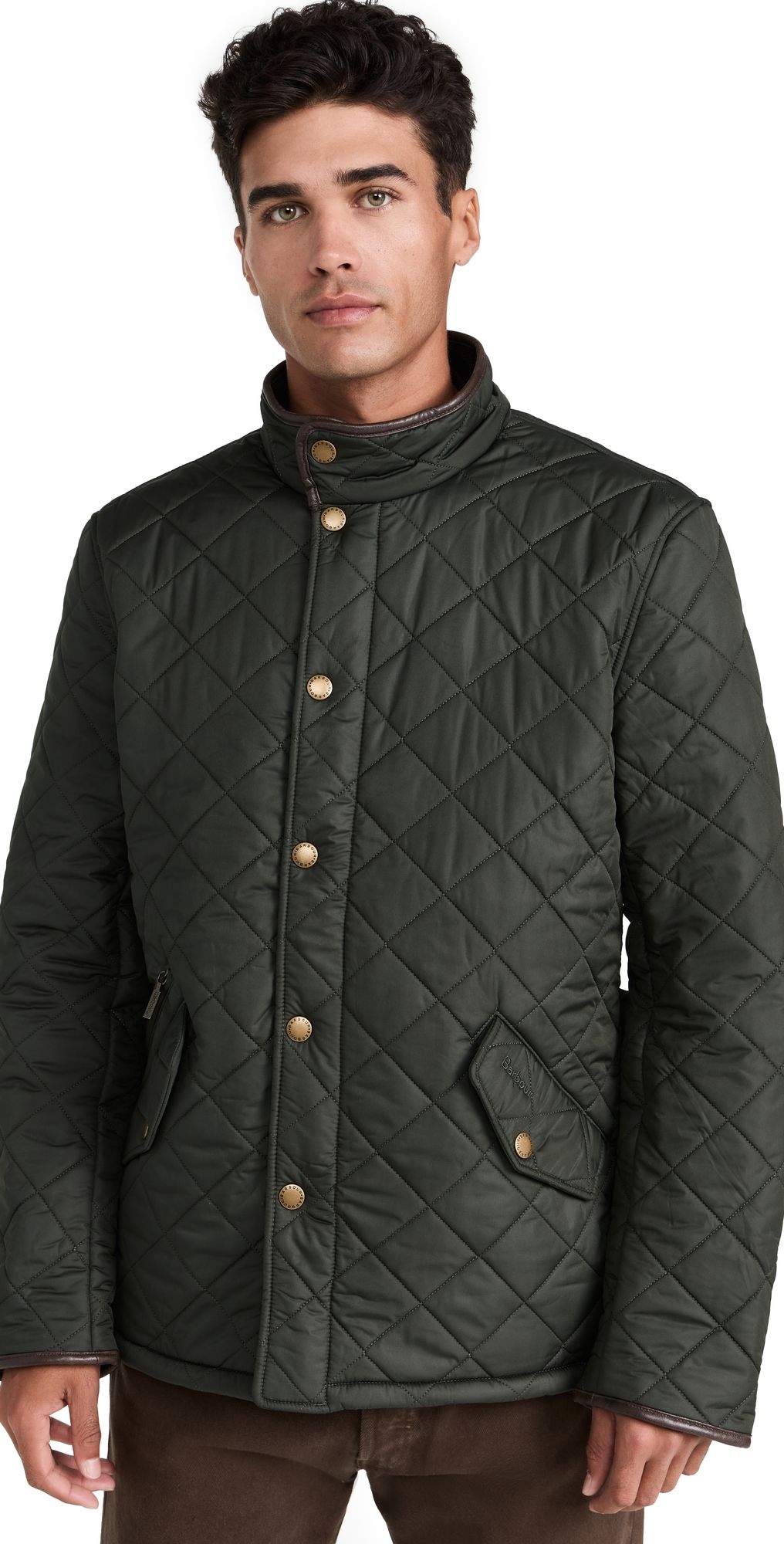 Barbour Powell Quilted Jacket Sage M