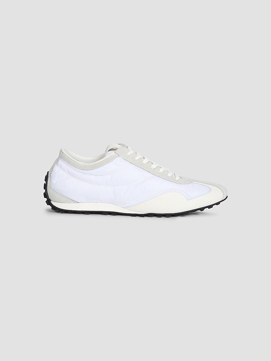 Balmain Men's Racing Low-Top Sneakers - Blanc - Size 13