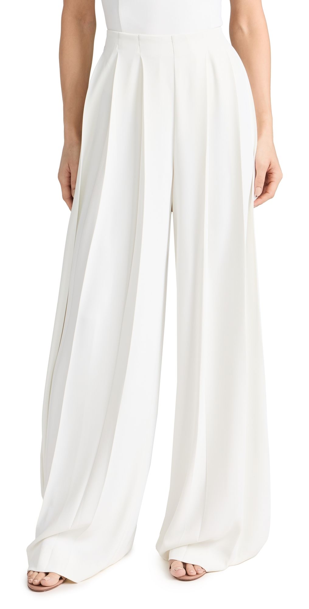 L'AGENCE Nova Pleated Pants Ivory 2