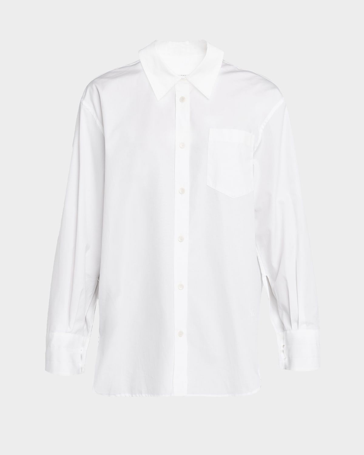 Oversized Long-Sleeve Tunic Shirt