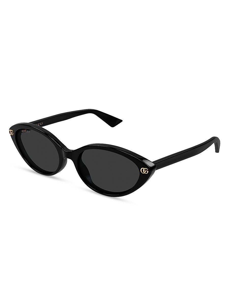 Women's Light Acetate 54MM Cat-Eye Sunglasses - Black
