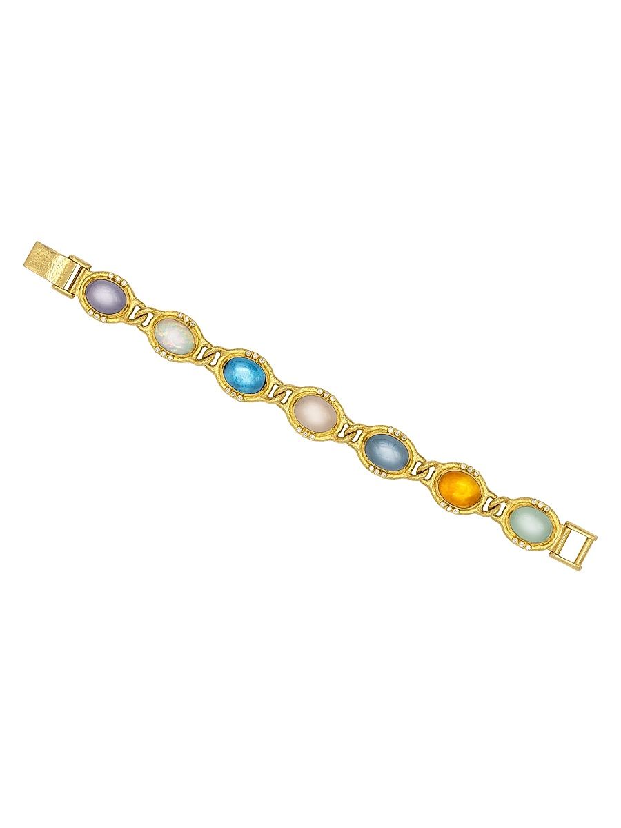 Women's Rune 24K Yellow Gold & Multi-Gemstone Bracelet