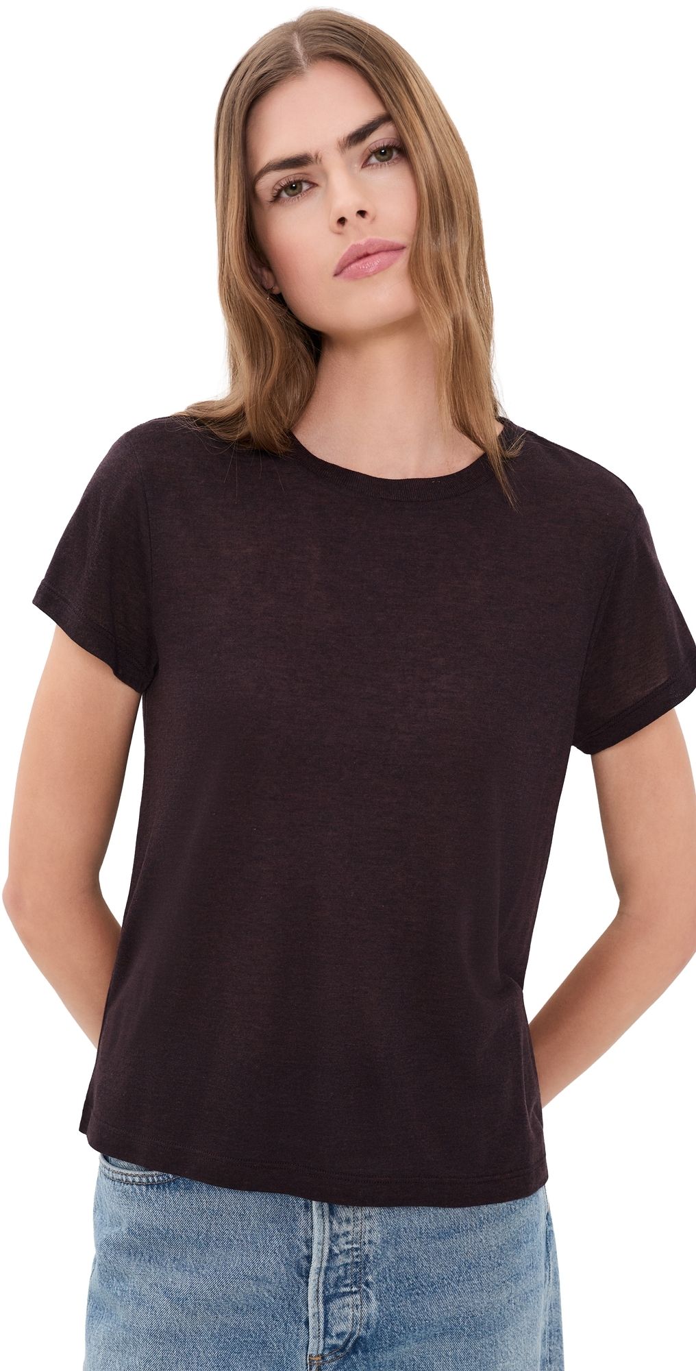 AGOLDE Long Line Adine Tee RISTRETTO L