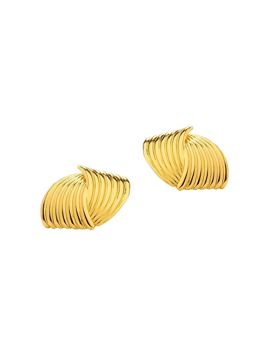 Women's Vienna 24K-Gold-Plated Stud Earrings - Gold