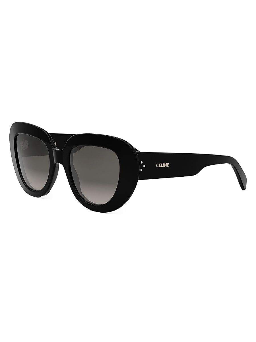 Women's CELINE 3 Dots 51MM Butterfly Sunglasses - Black Grey