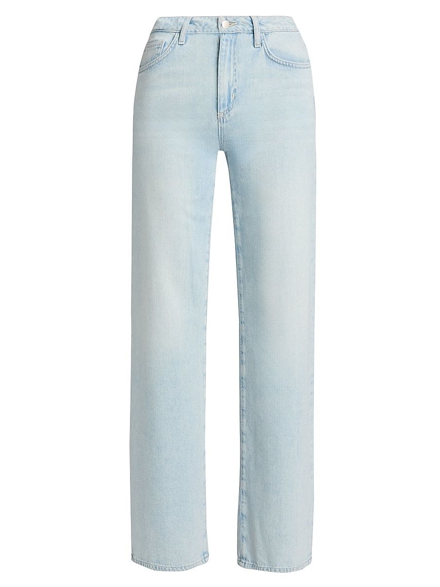 Women's Scottie High-Rise Wide-Leg Jeans - Lago - Size 32