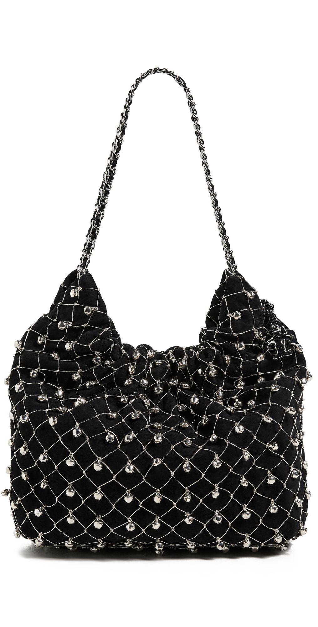 Tory Burch Fleming Bell Mini Hobo Bag Black One Size