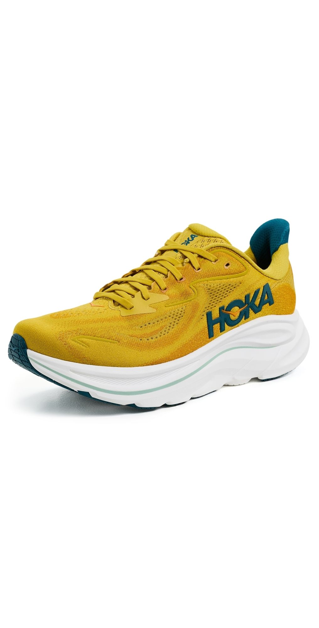 HOKA Clifton 10 Sneakers Yellow Gold/Tidal Wave 7.5