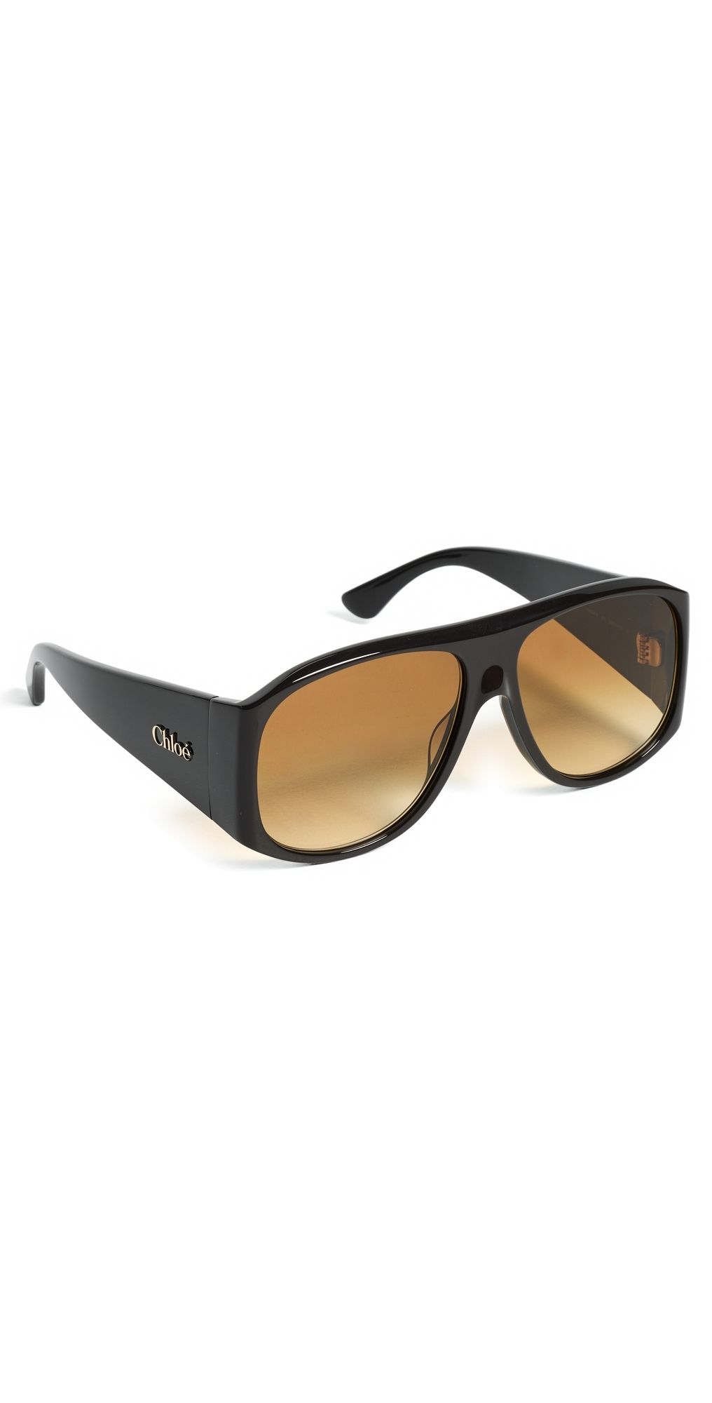 Chloé CH0347S Aviator Sunglasses Brown-Brown-Brown One Size