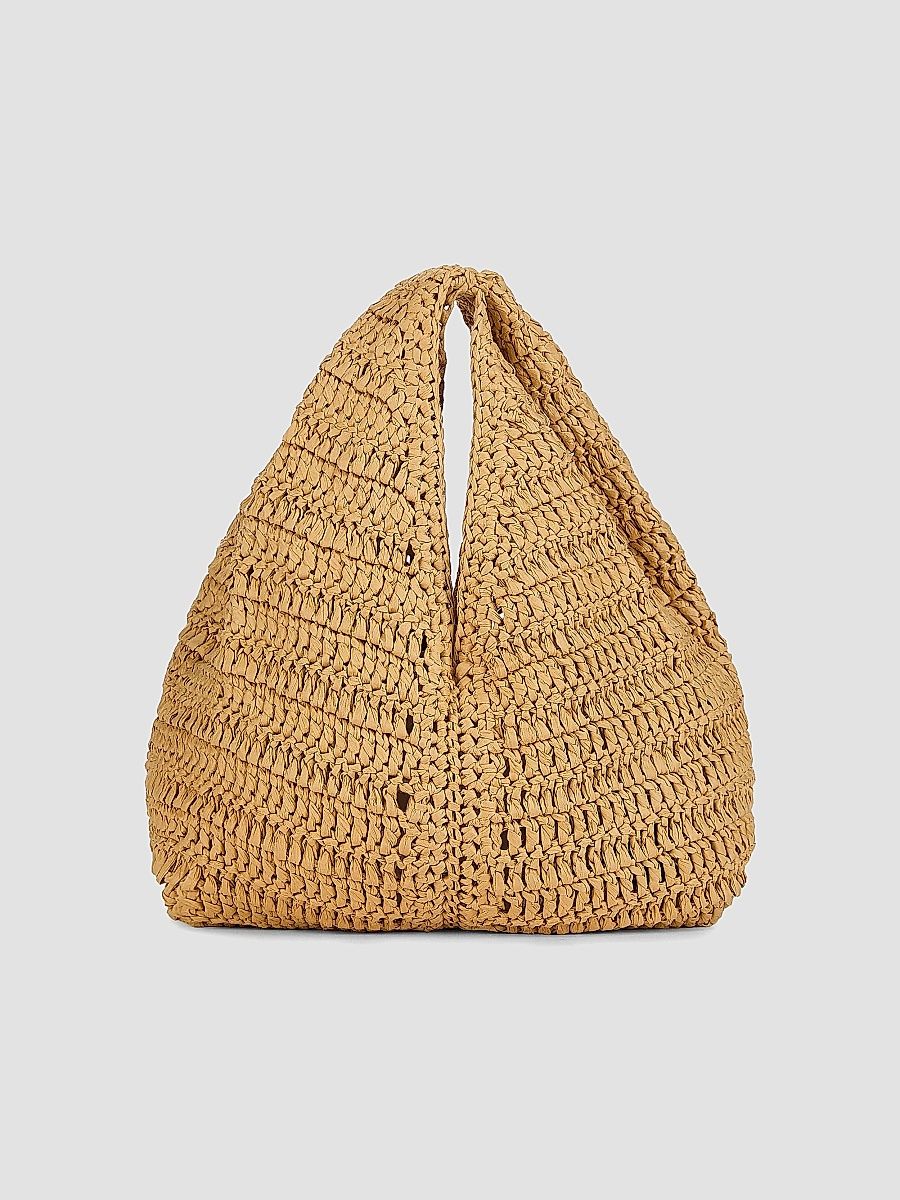 A. L.C. Women's Simone Woven Top Handle Bag - Desert Palm
