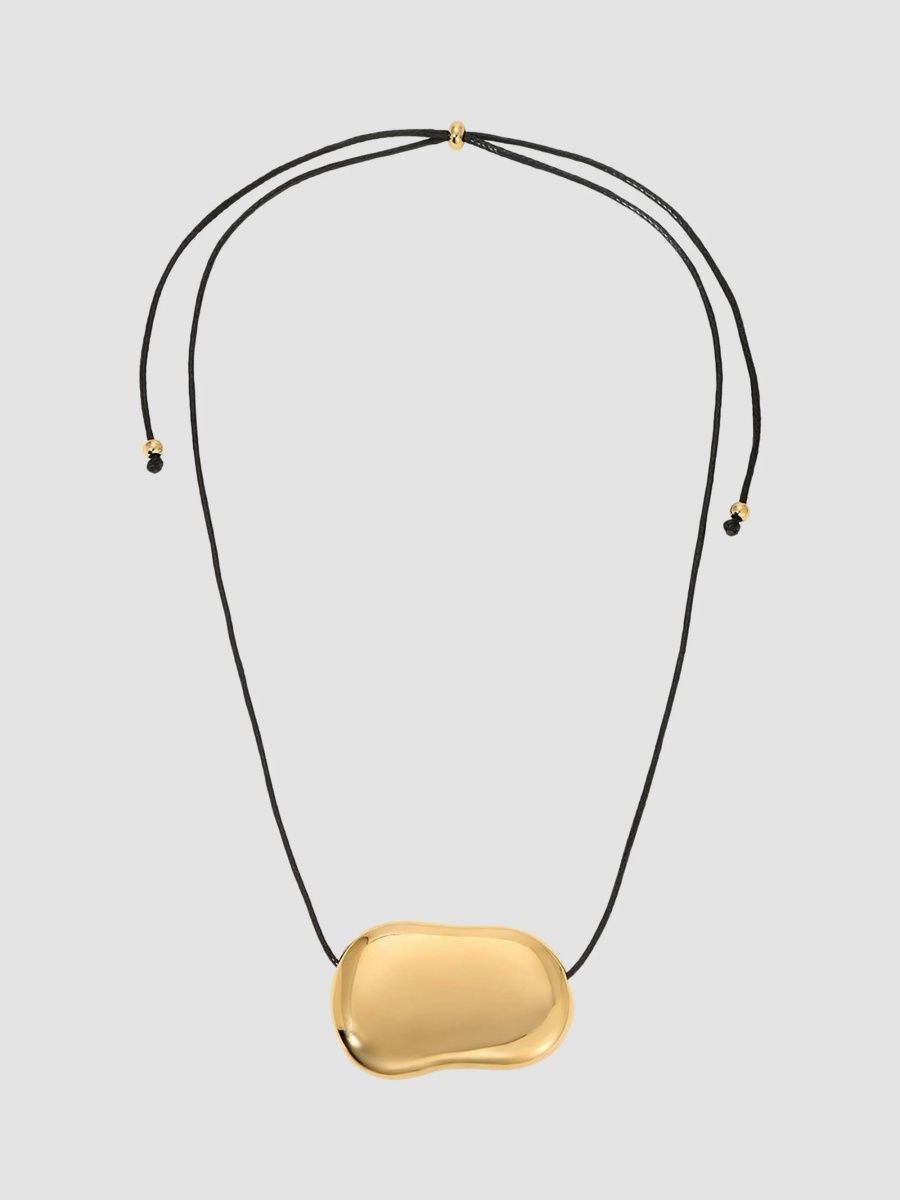 Women's Julia Goldtone Or Silvertone Pendant Necklace - Black Gold