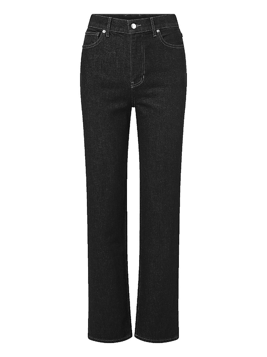 Women's Leah Mid-Rise Straight-Leg Jeans - Indigo Rinse - Size 31