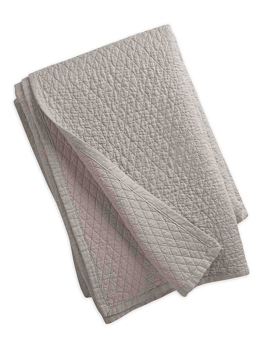 Dawn Diamond Quilted King Coverlet - Natural - Size King