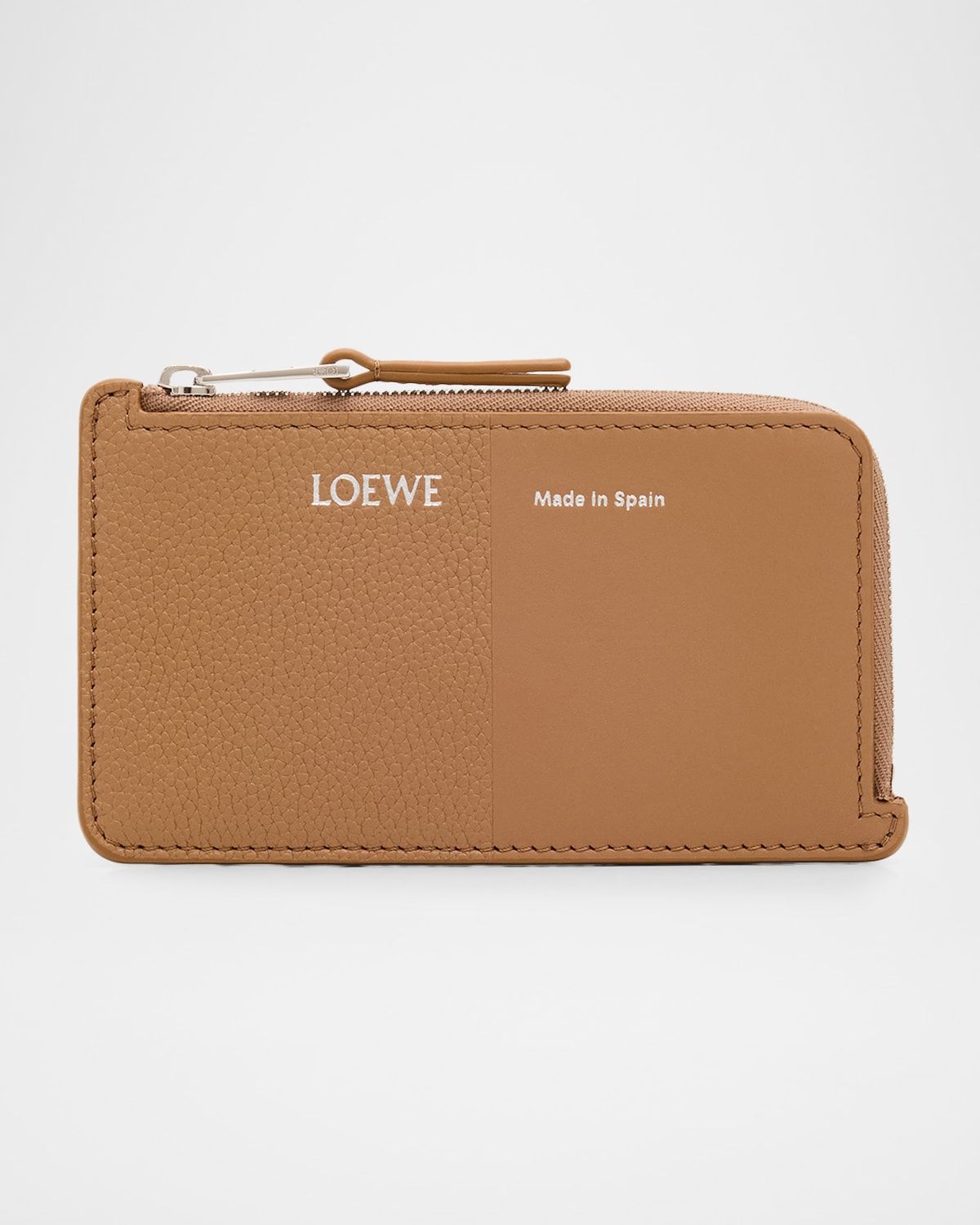 Smooth & Grained Leather Coin Cardholder