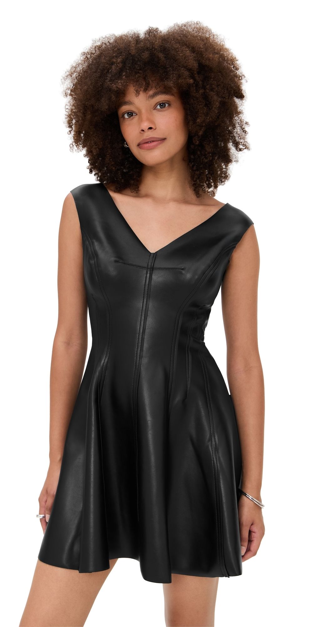 Norma Kamali Grace Mini Dress Black S