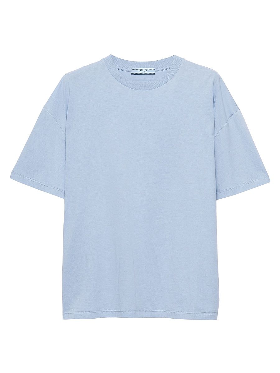 Women's Oversized Jersey T-shirt - Blue - Size Medium