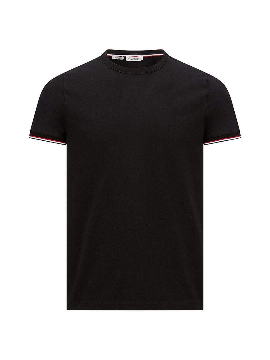 Men's Crewneck T-Shirt in Cotton - Black - Size XXXXL