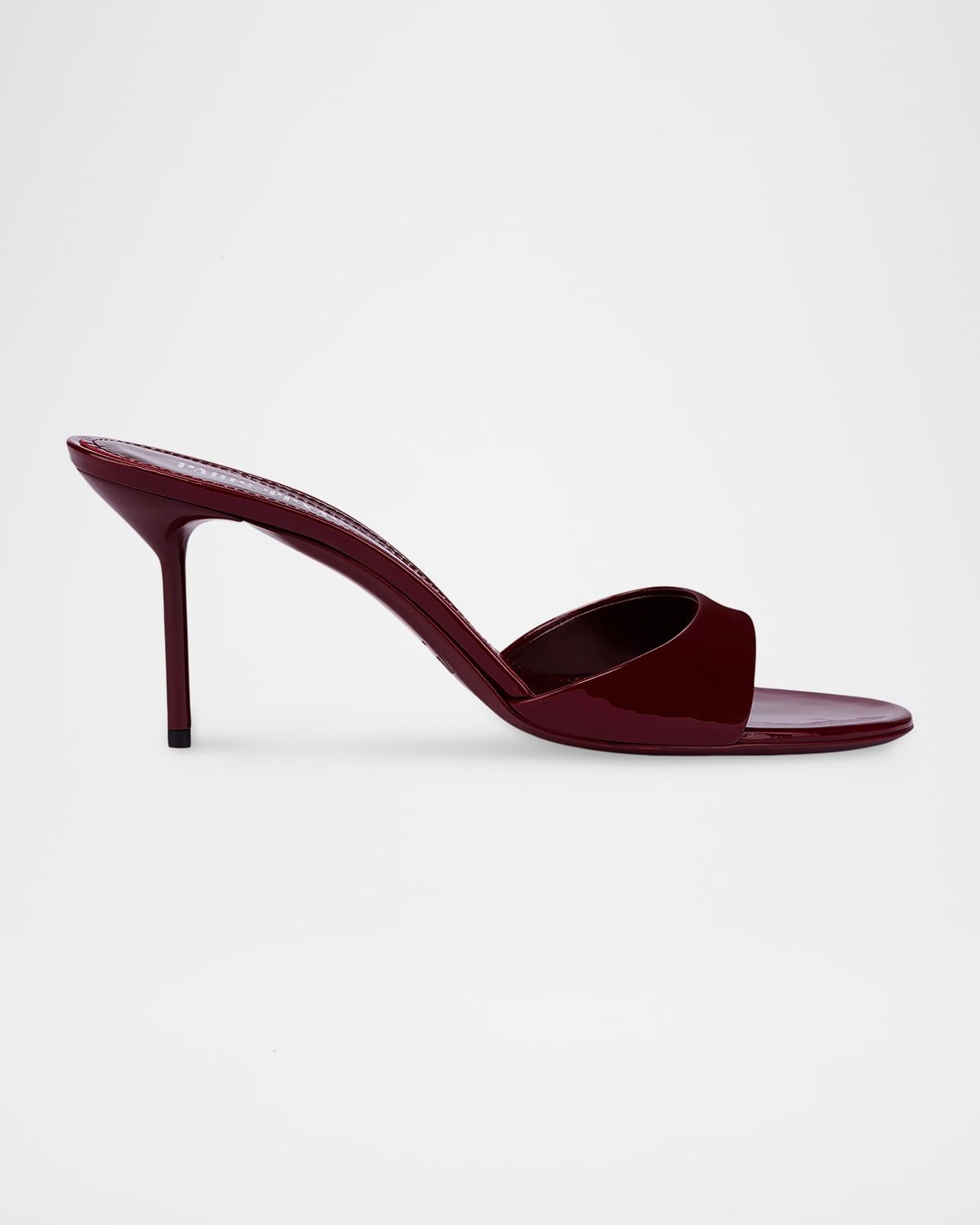 70mm Lidia Patent Leather Mules