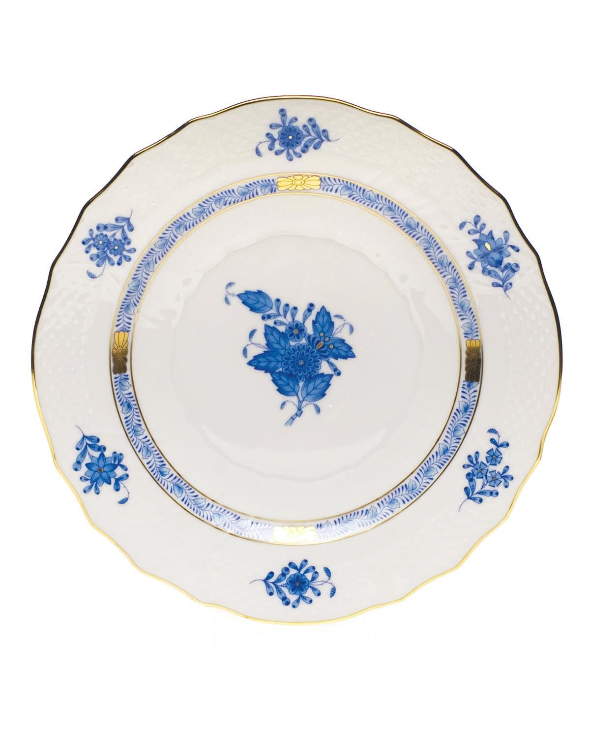 Blue Chinese Bouquet Salad Plate