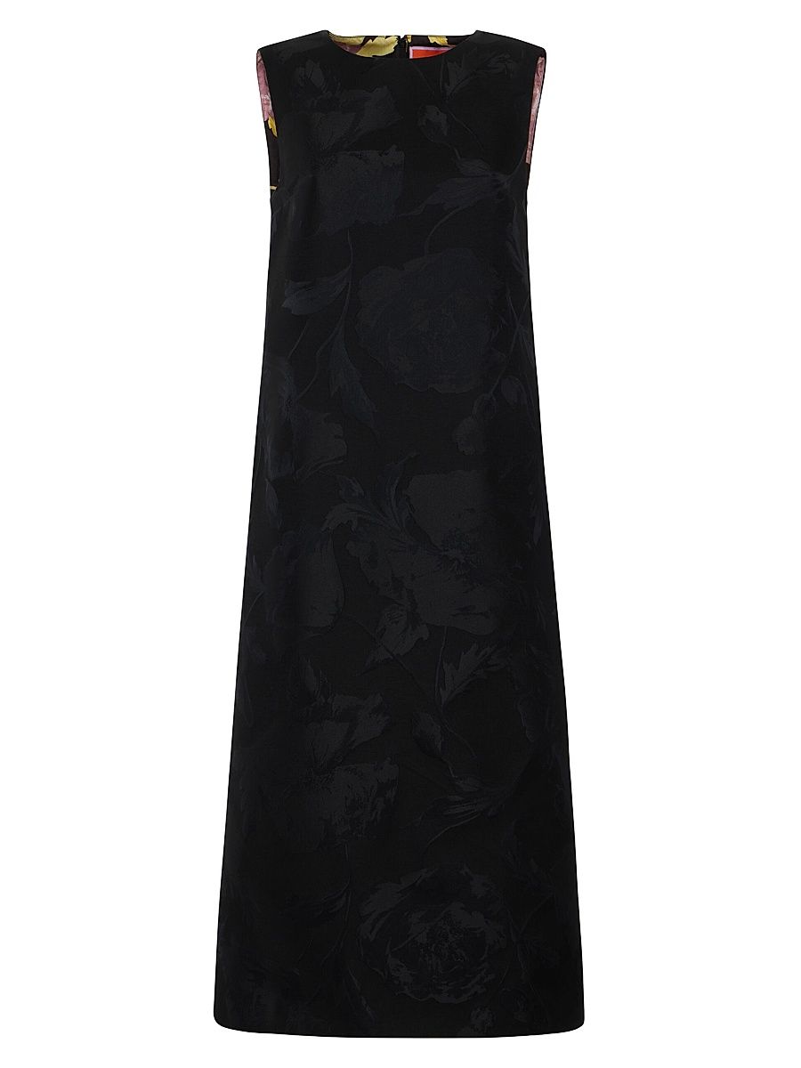 Women's Column Dress - Sylph Jacquard Black - Size XS
