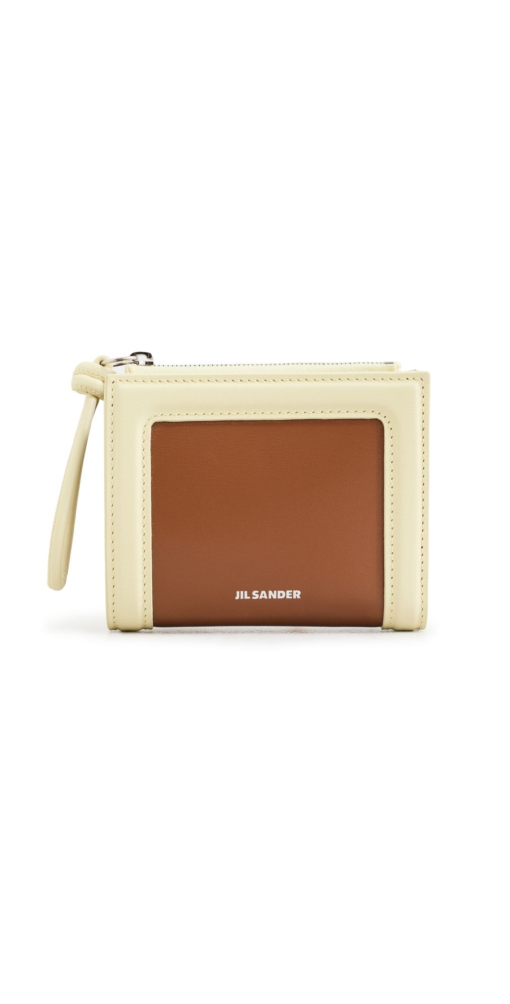 Jil Sander Mini French Giro Wallet Tan One Size
