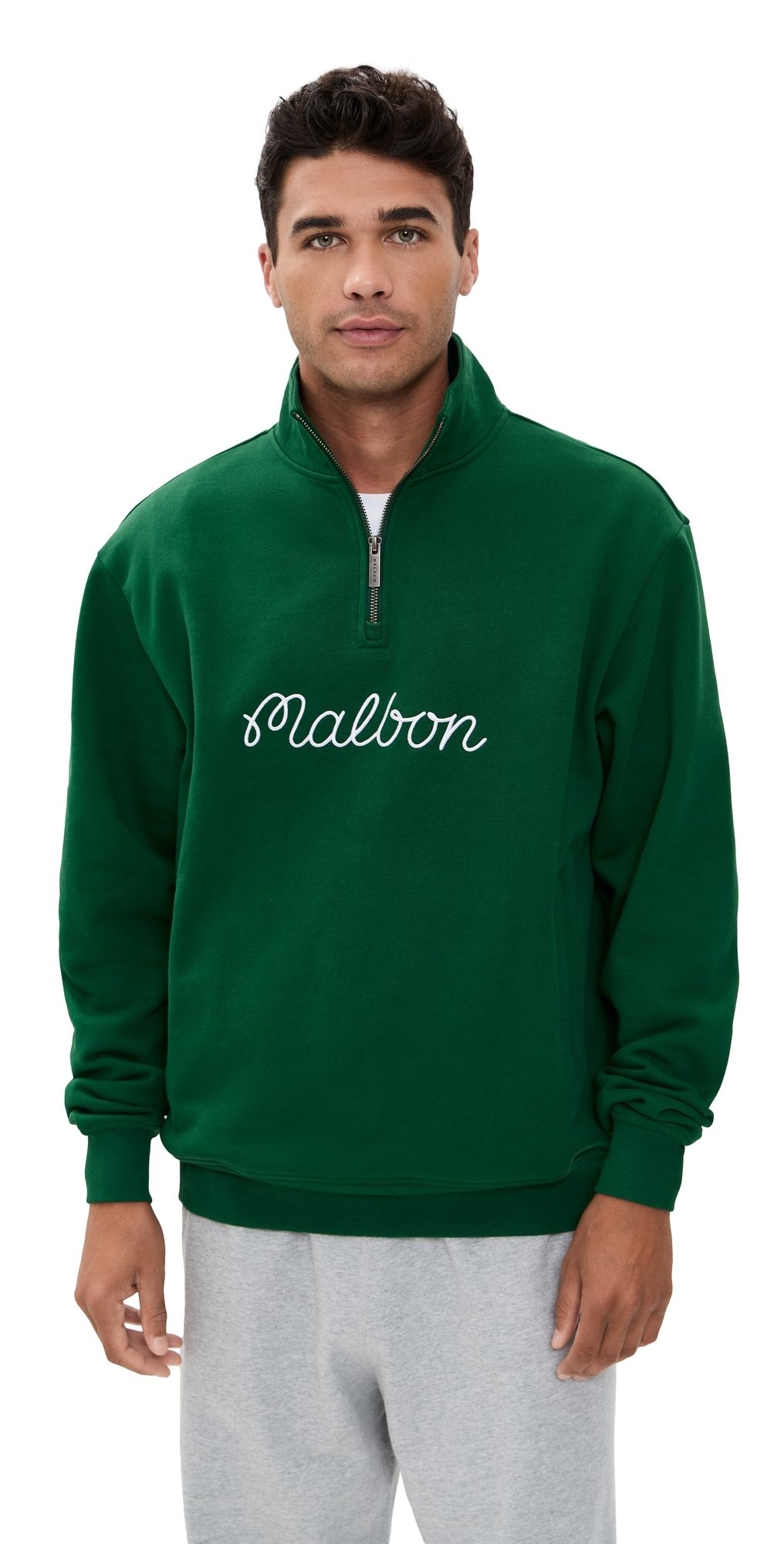 Malbon Collegiate Sweatshirt Forest M