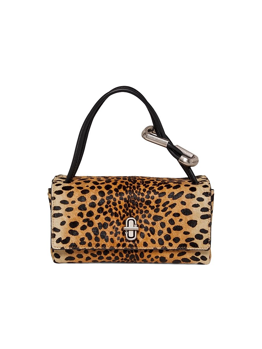 Women's Mini Dual Cheetah-Print Top Handle Bag - Black Multi