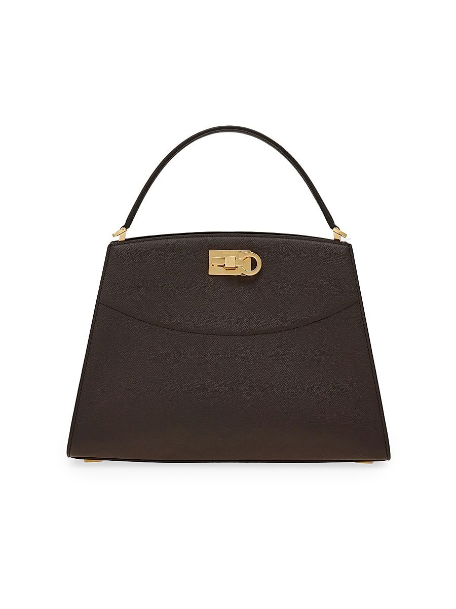 Women's Studio Structured Leather Bag - Testa Di Moro