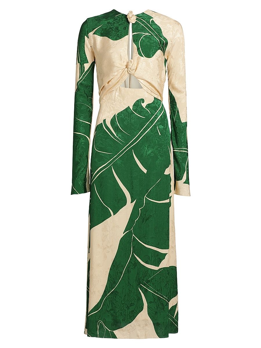 Women's Into The Wild Maxi Dress - Ecru Green - Size 8