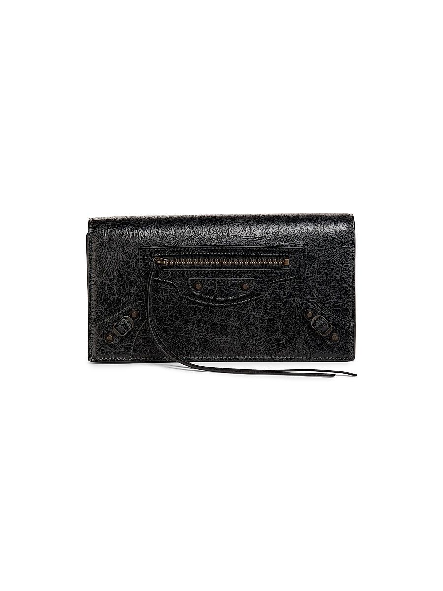 Women's Le City Leather Wallet - Black