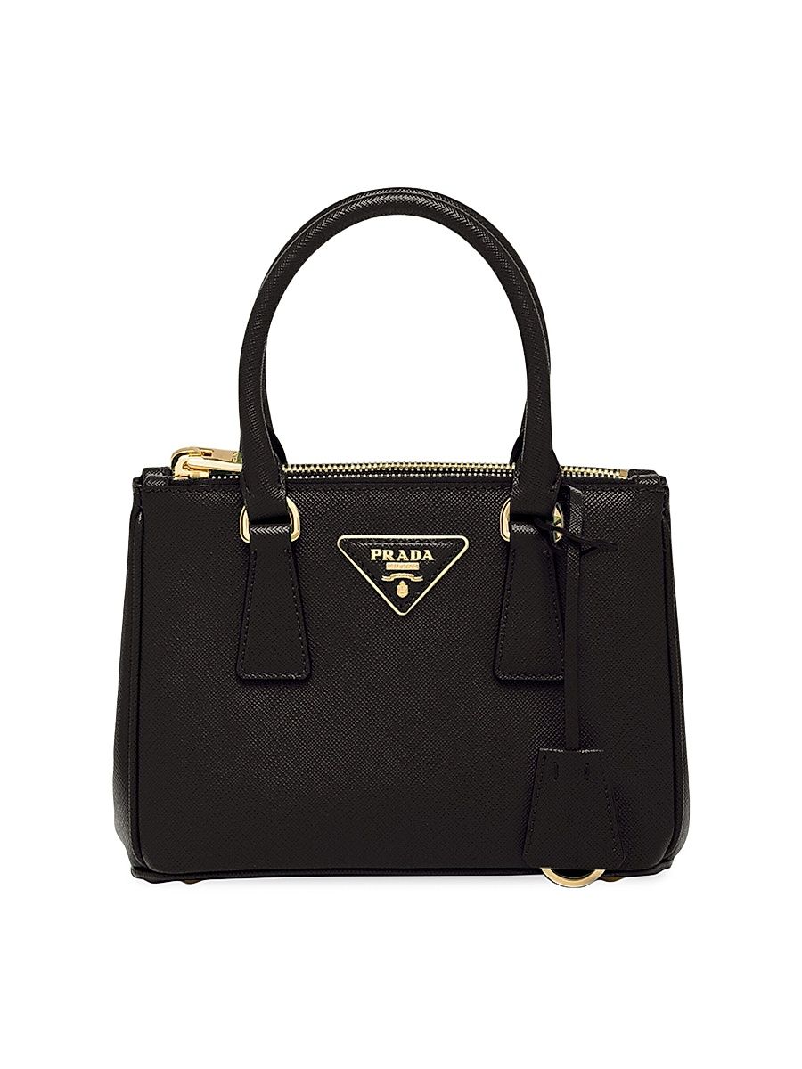 Women's Galleria Saffiano Leather Mini Bag - Black