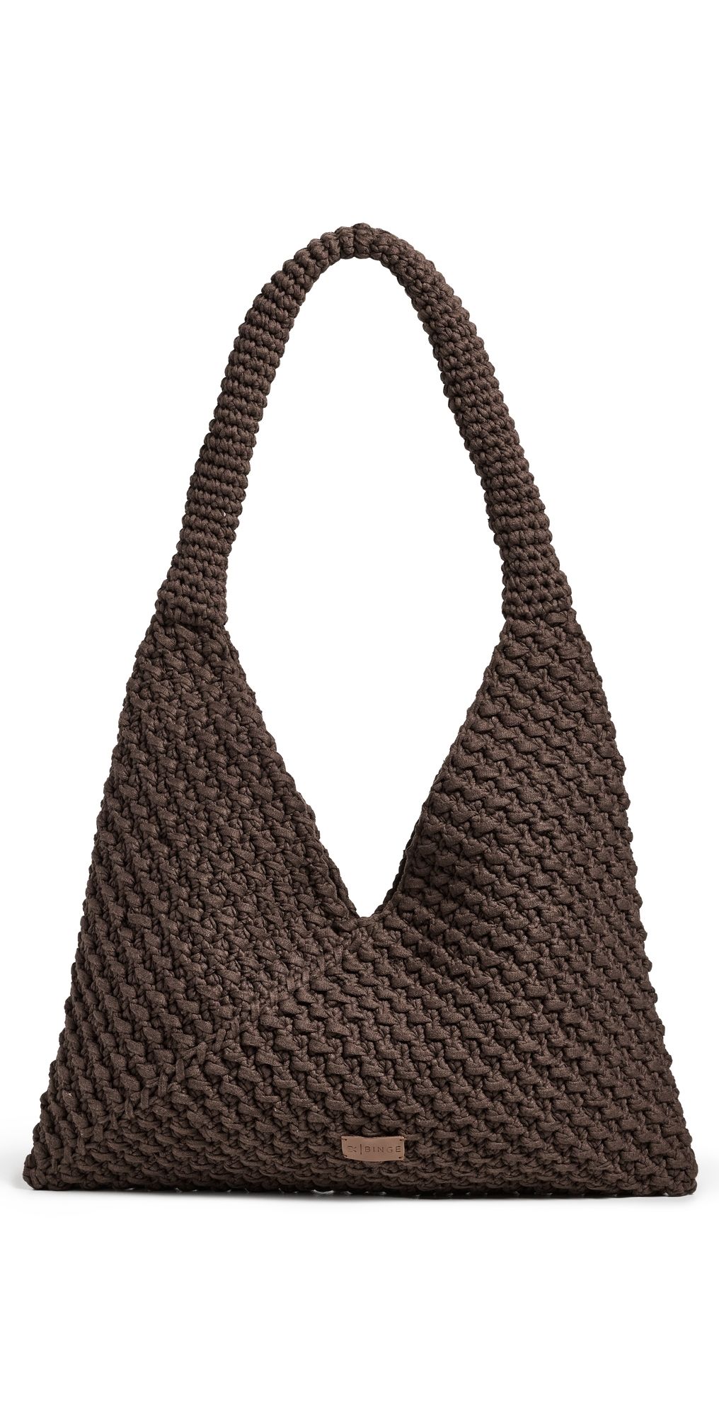 Binge Knitting Lara Triangle Tote Mocha One Size
