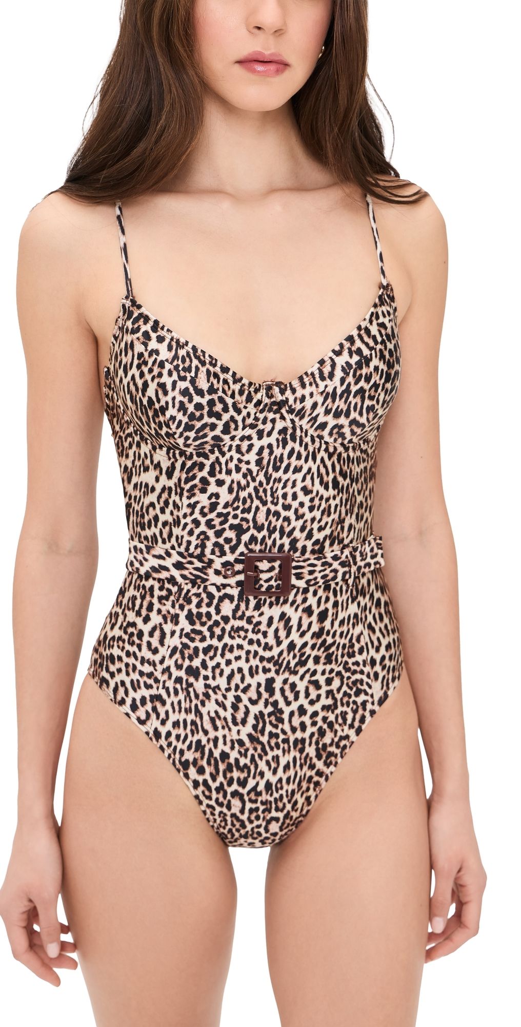 Good American Show Off One Piece lucky leopard001 XS