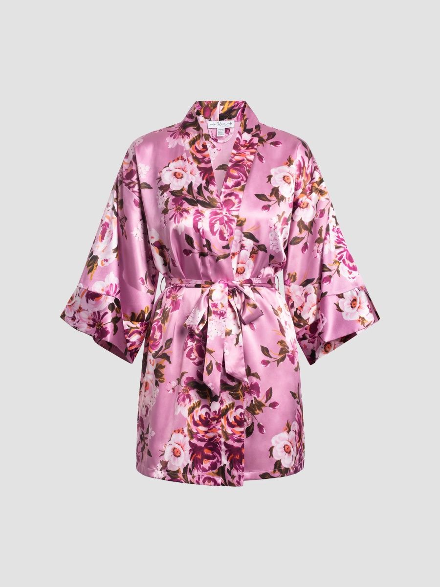 In Bloom Women's Marina Wrap Robe - Mulberry - Size XL