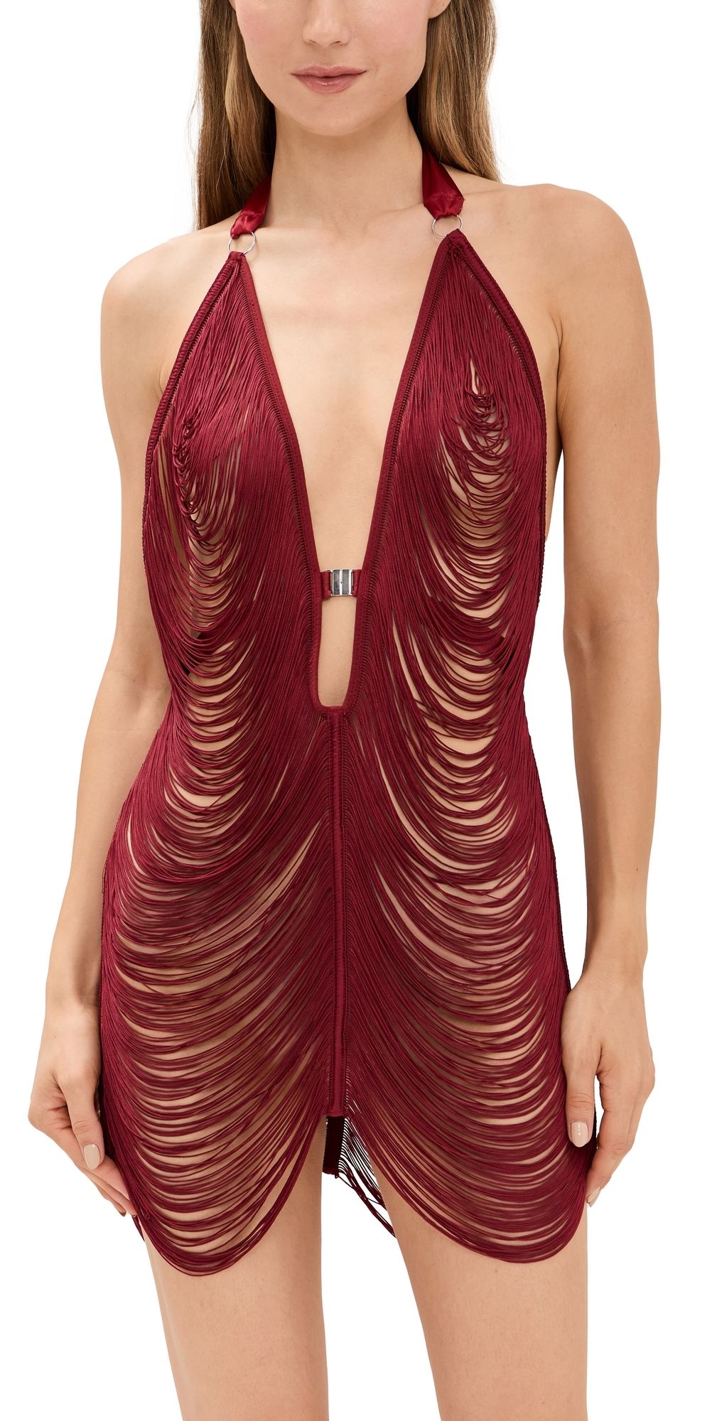 Thistle and Spire Fringe Benefits Slip Ruby XL/1X