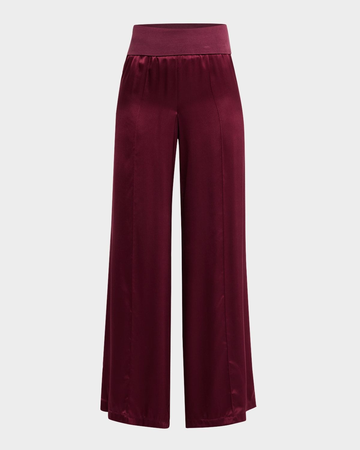 Silk Charmeuse Palazzo Pants