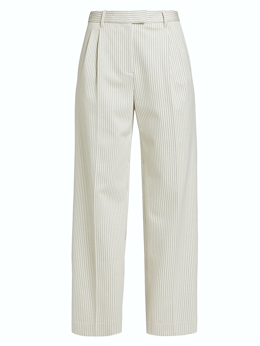 Women's Marianne Ponte Pants - Ivory Stripe - Size Large