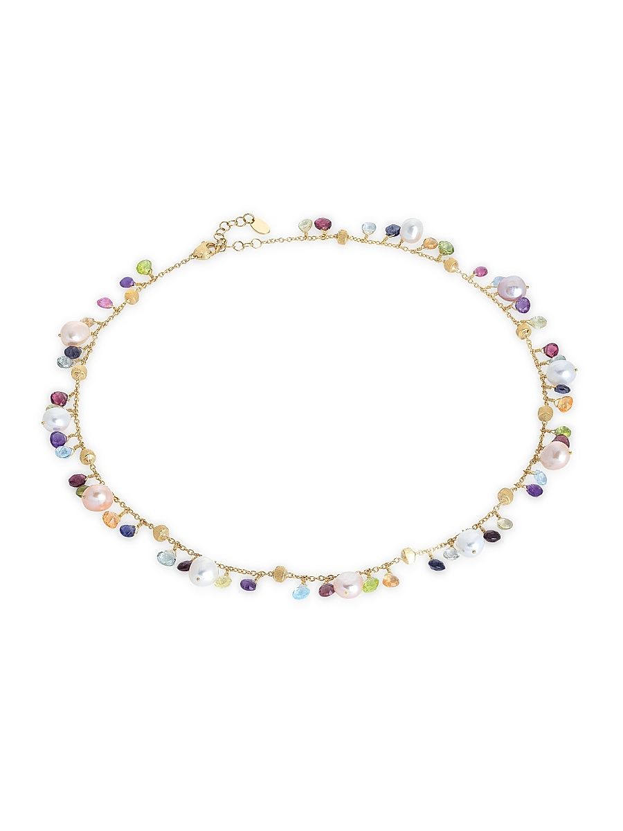 Women's Paradise 18K Yellow Gold & Mixed-Gemstone Short Necklace