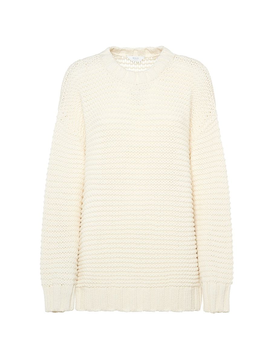 Women's Emma Crewneck Cashmere Sweater - Margherita - Size Large