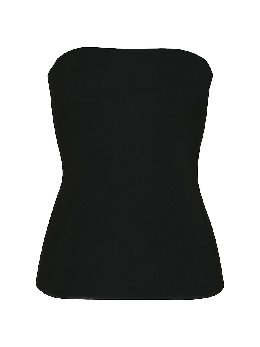 Women's Classic Strapless Cami Top - Black - Size Medium